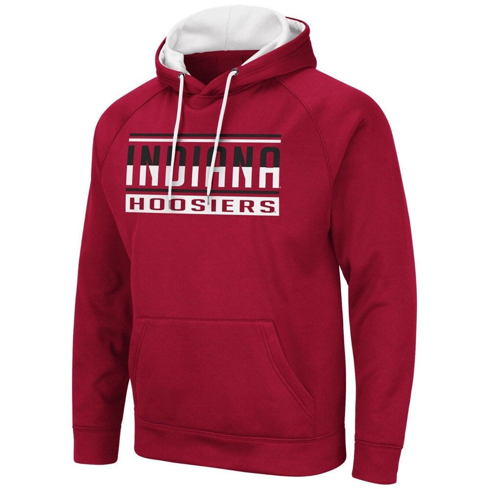 NWT - Indiana Hoosiers NCAA Men's Large Crimson Red Pullover Hoodie by Colosseum